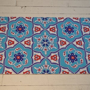 Turkish iznik Handmade tile Wall decor Set of four 39cmx24cm