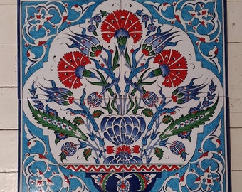 TURKISH ceramic iznik wall tile home decor