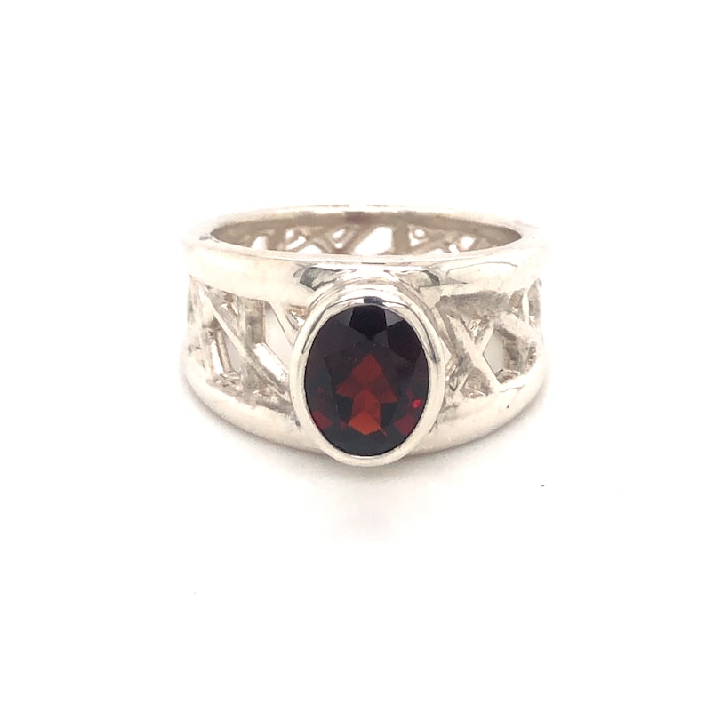 Garnet Connection Series Ring image 1