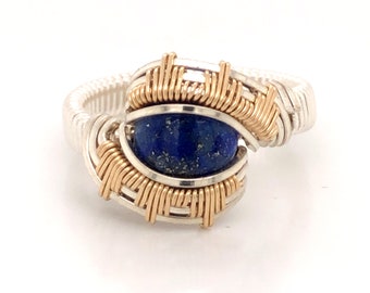 Tribe Lapis Wire Wrapped Ring Designs By Ryan Eure