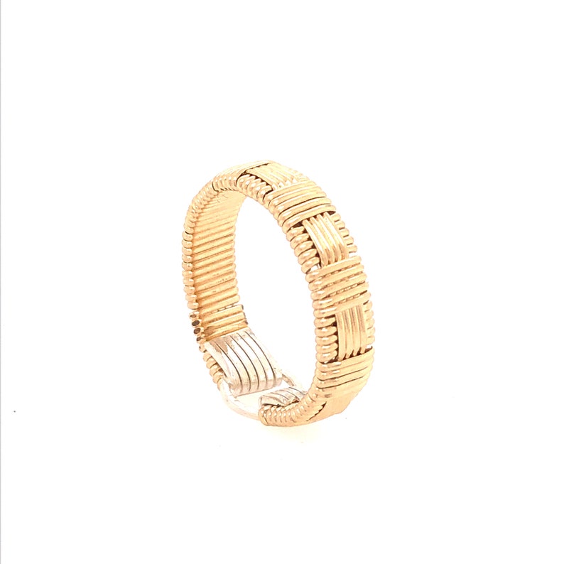 Classic Band Wire Woven Ring image 2
