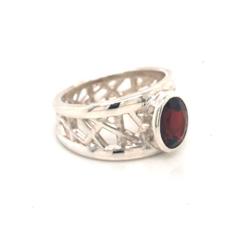 Garnet Connection Series Ring image 2