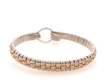 Williamsburg Woven Elite Bangle Bracelet Wire Wrap Jewelry Hand made by Ryan Eure