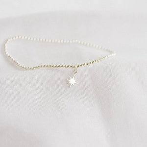 Sterling Silver Pole Star Bracelet - North Star Bracelet