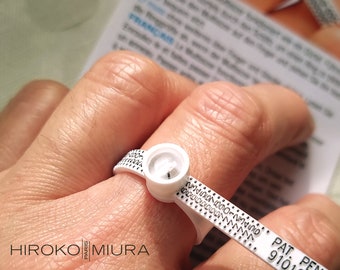 Reusable ring sizer, French graduation system, Measure plastic finger number, Flex ring size, Multi-size, Gauge