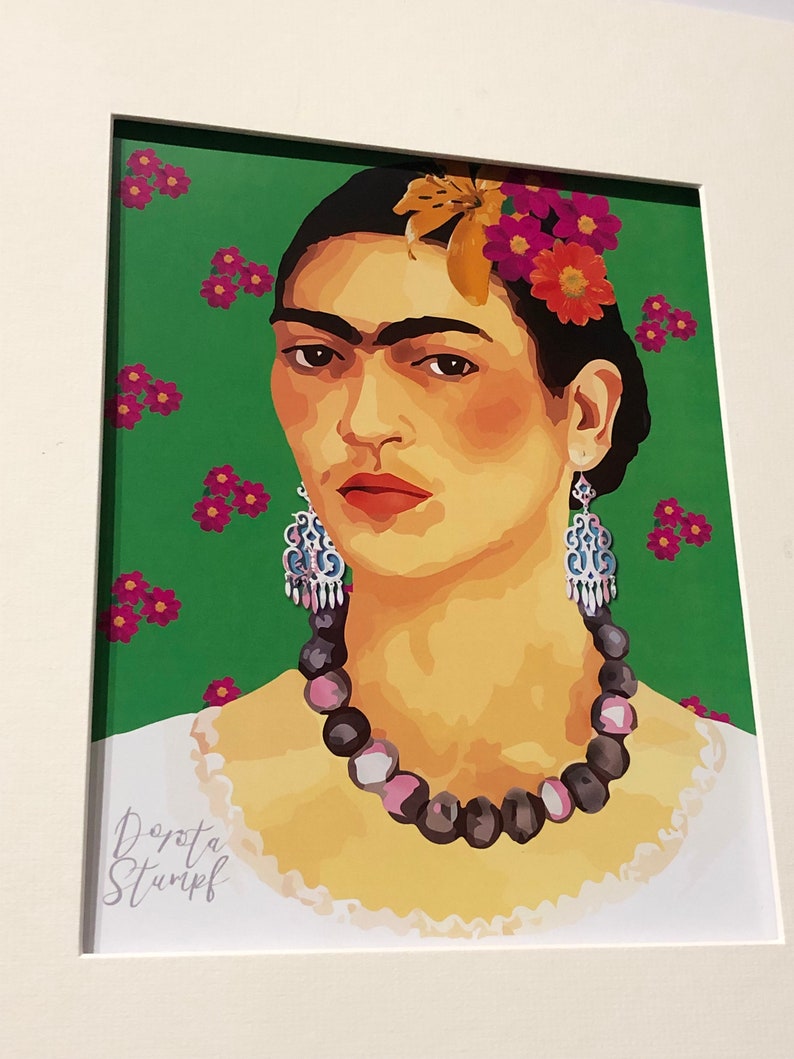 Art Print. Frida Kahlo FK7 Digital Painting Inspired by | Etsy