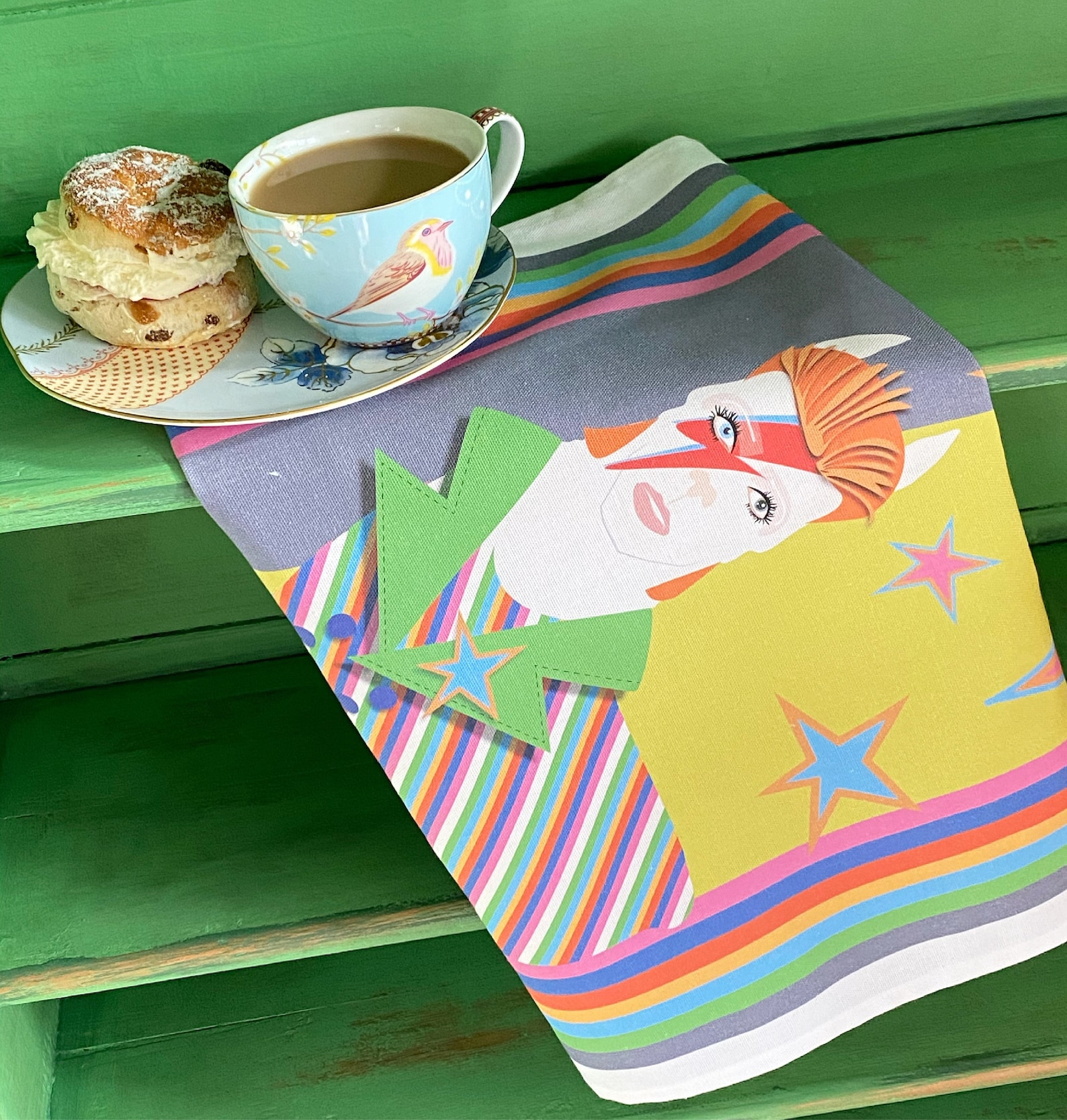 Novelty Tea Towel David Bowie Designed and Made in Britain Etsy New