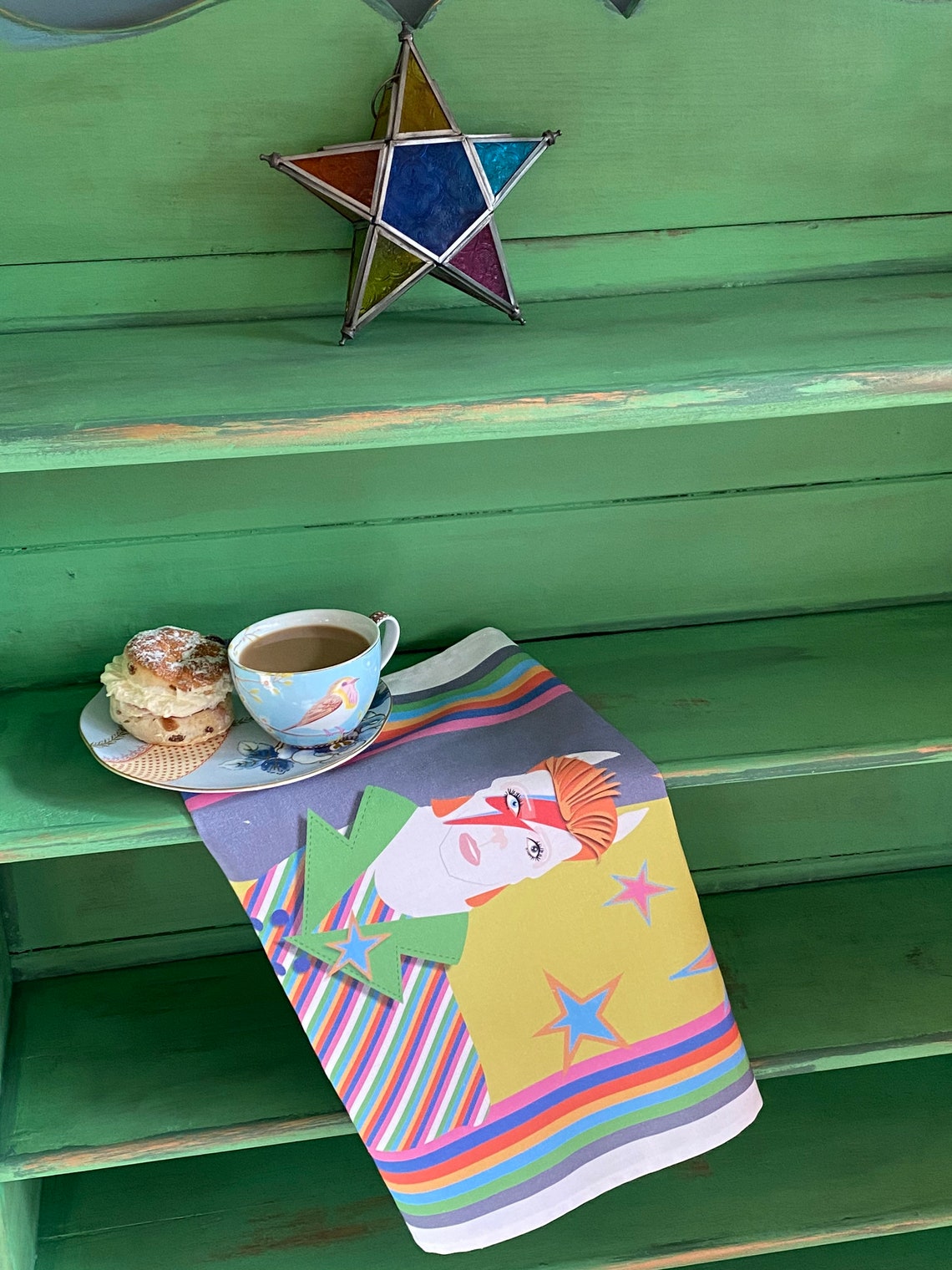 Novelty Tea Towel David Bowie Designed and Made in Britain Etsy New
