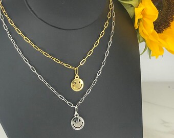 stackable silver necklaces