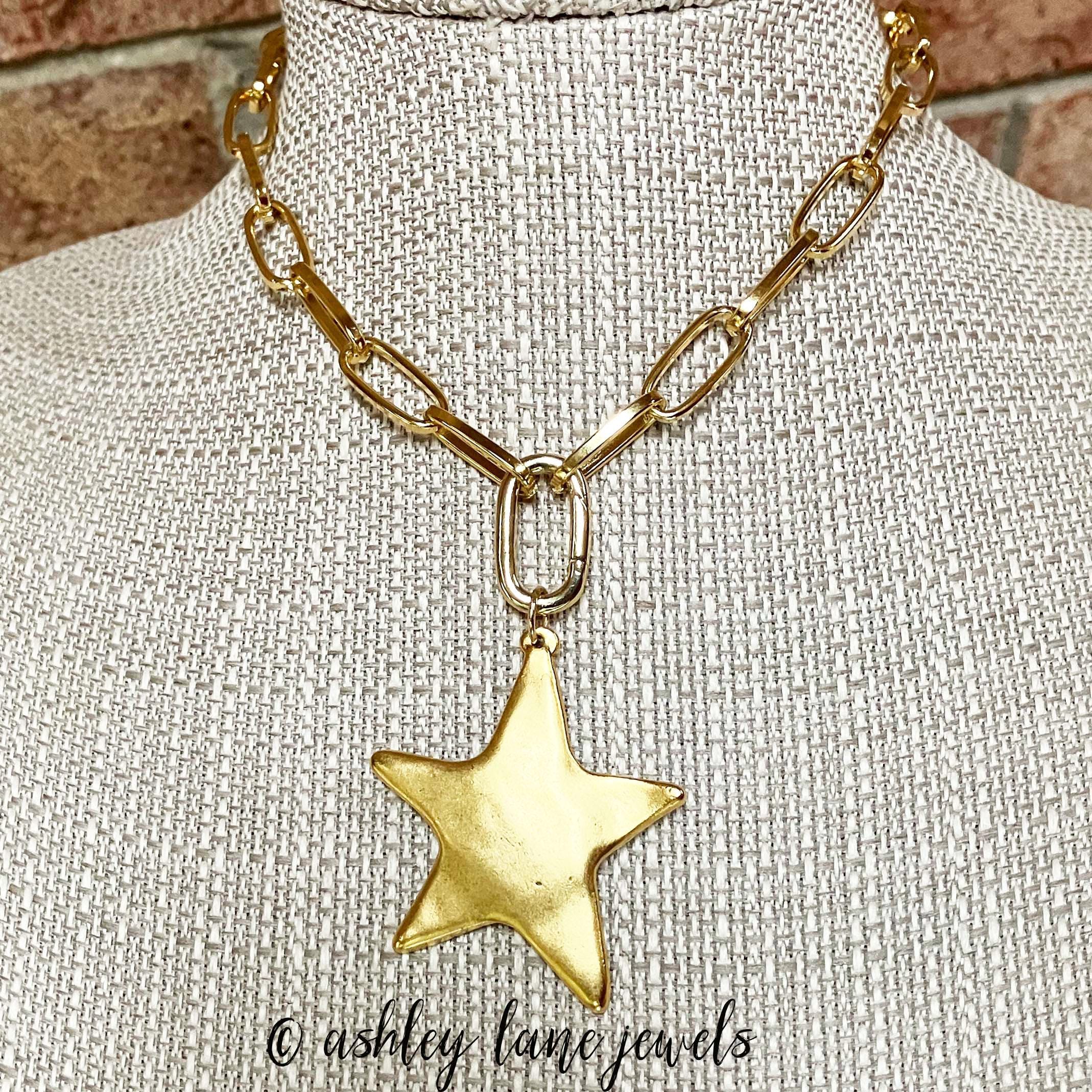 Chunky Star Necklace - Etsy