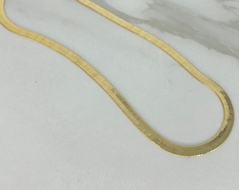 THRU THICK & THIN Gold Snake Chain Necklaces Thin Etsy 日本
