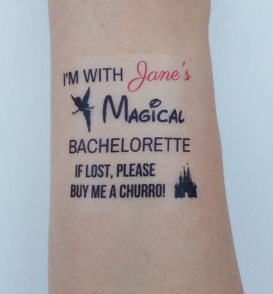 10 Bachelorette Party Favor Custom Bachelorette Temporary Etsy