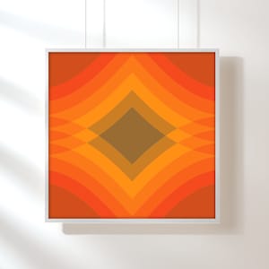 Harvest Stack 70s Op Art Print