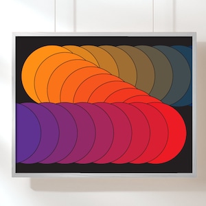 Orbit Op Art Poster