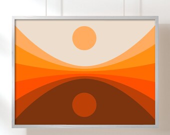 Reflect (Golden) Art Print