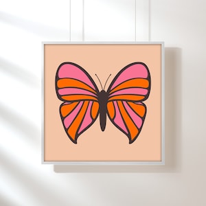Butterfly (Yellow) Art Print