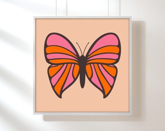 Butterfly (Yellow) Art Print