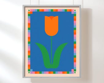 Tulip Blocks Art Print