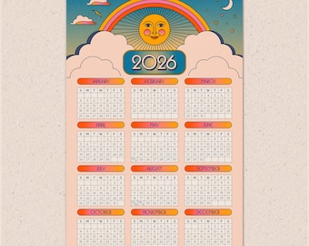 2026 Daybreak One-Page Calendar Print