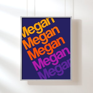 Custom Name Print Custom Art Personalized Art image 1