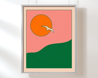 Soar Art Print - Pink