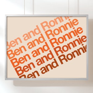 Custom Name Print Custom Art Personalized Art Custom Wedding Gift Housewarming Art Kids Room Art