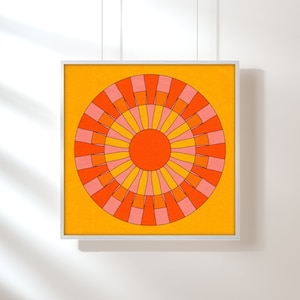 Warm Rays Art Print image 1