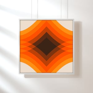 Golden Stack Op Art Print