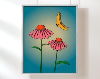Coneflowers Art Print