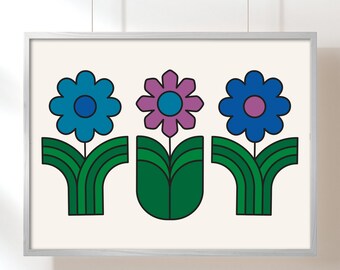 Waldorf Flowers Art Print