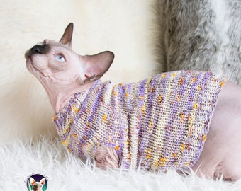 Cotton cat sweater, cotton cat clothes, soft cat clothes, soft cat sweater, sphynx sweater, soft sphynx sweater, soft sphynx clothes