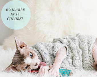 Cat clothes, sphynx clothes, clothes for sphynx, sphynx sweater, sweater for sphynx, cat sweater, clothes for cat, pet clothes, sphynx cat