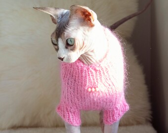 Mohair cat clothes, wool cat clothes, wool sphynx clothes, wool cat sweater, wool sphynx sweater, cat lover gift, cat gift, sphynx gift, cat