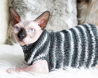 Camo cat sweater, camo cat clothes, camo sphynx clothes, camo sphynx sweater, soft cat sweater, soft sphynx sweater, cat lover gift