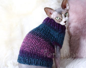 Cat clothes, sphynx clothes, clothes for sphynx, sphynx sweater, sweater for sphynx, cat sweater, pet sweater, pet clothes, sphynx cat, cat
