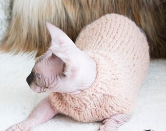 Alpaca cat sweater, alpaca cat clothes, alpaca sweater, soft cat sweater, warm cat sweater, warm sphynx sweater, warm sphynx clothes, sphynx