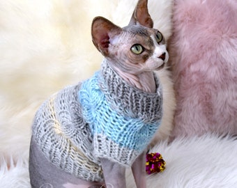 Cat sweater, sphynx sweater, cat clothes, sphynx clothes, sweater for sphynx, sweater for cat, sphynx cat sweater, pet clothes, sphynx, cat