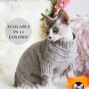 Sphynx clothes, sphynx sweater, cat shirt, cat sweater, sweater for sphynx, sweater for cat, sphynx cat clothes, cat lover gift, cat, sphynx