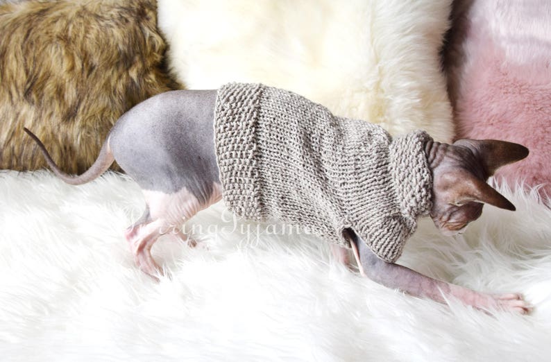 Sphynx clothes, sphynx sweater, cat clothes, cat sweater, sweater for sphynx, sweater for cat, sphynx cat clothes, cat lover gift, sphynx image 6