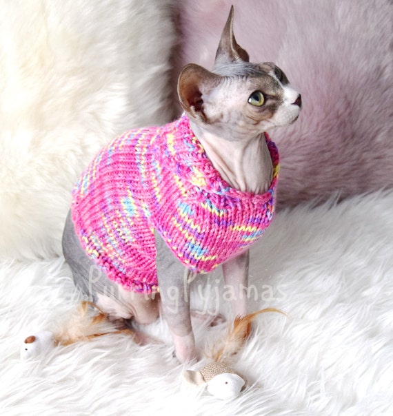 Designer Cat Sweater | LV Sweater for Sphynx, Designer Sweater