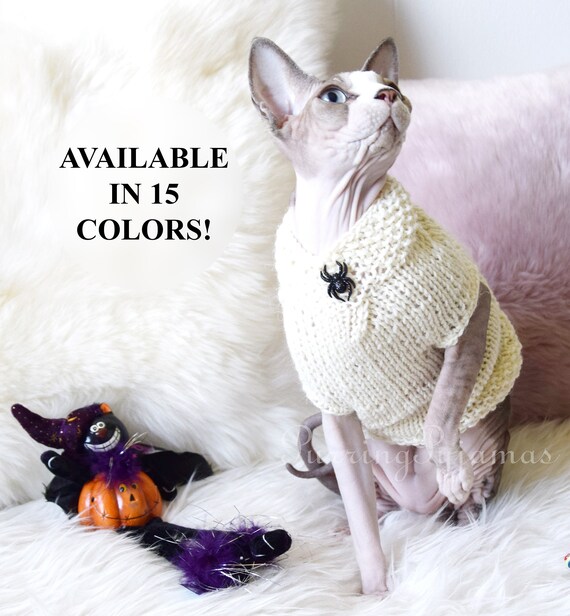 Pull Chat Sphynx Pull Vetements De Chat Sphynx Vetements Etsy