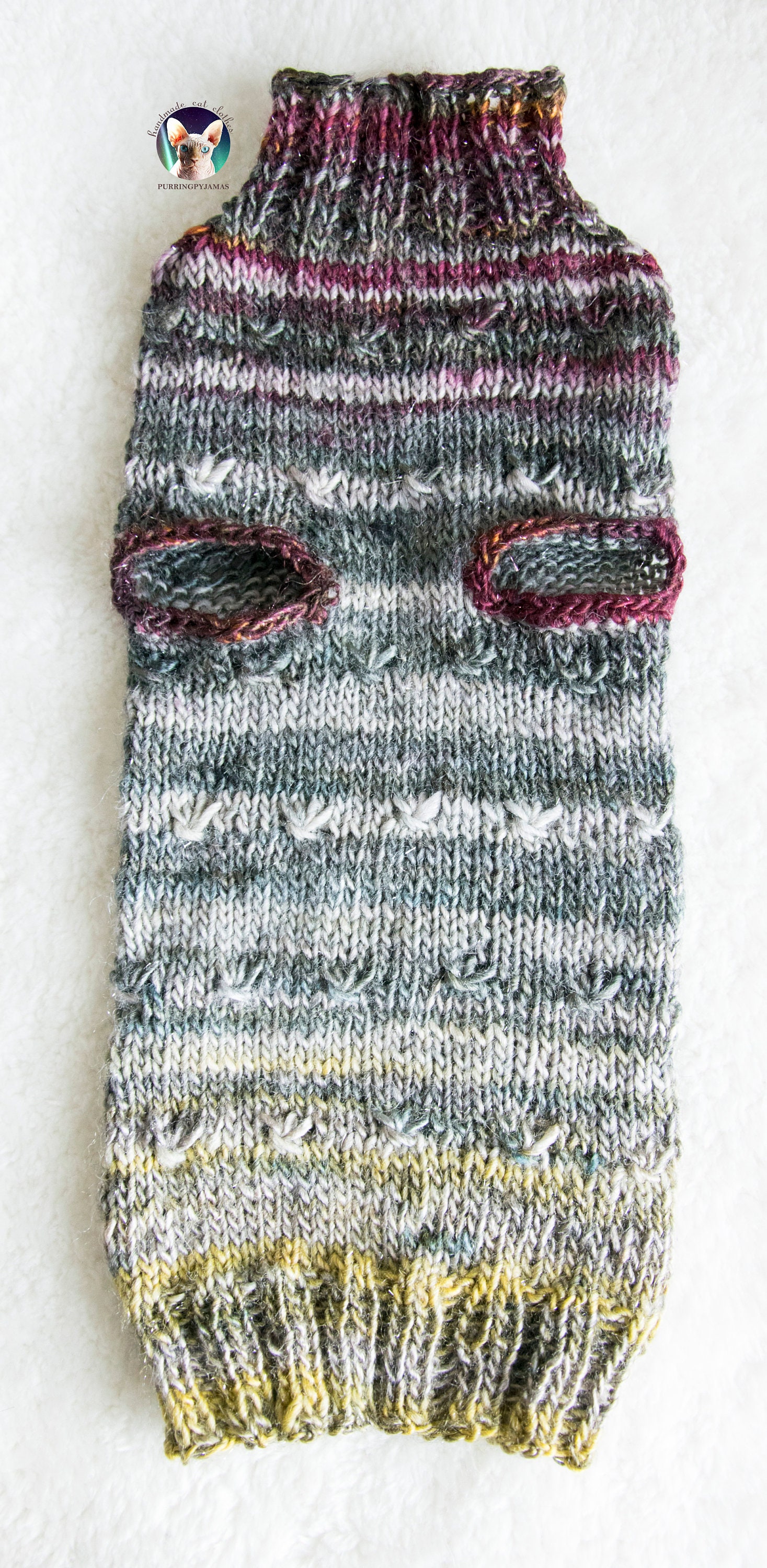 Lightweight cat sweater warm cat sweater gradient cat Etsy