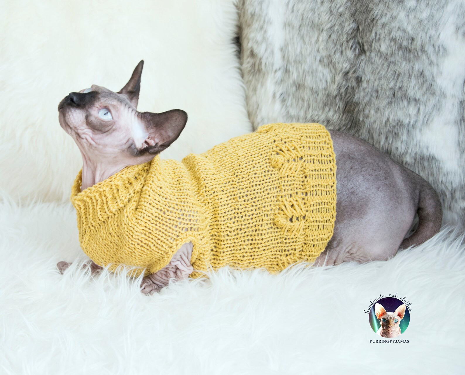 Wool Cat Sweater Sphynx Sweater Sweater for Cat Sweater for Etsy UK