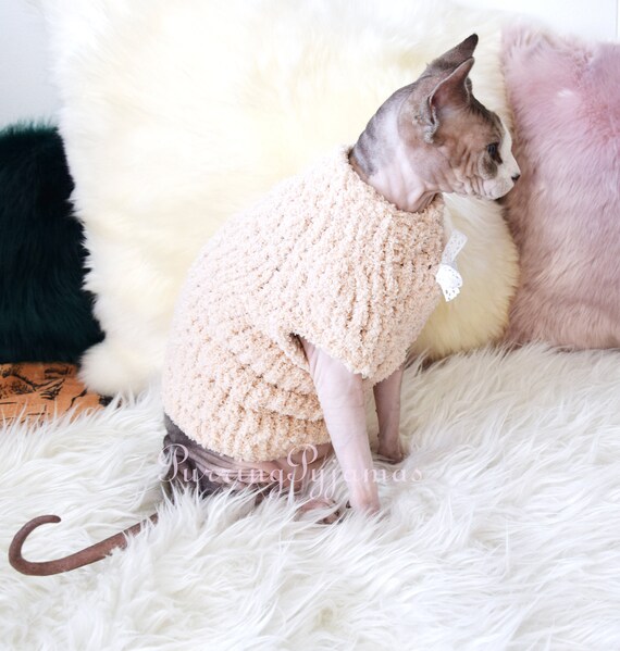 Pull Pour Chat Pull Sphynx Vetements Pour Chats Vetements Etsy