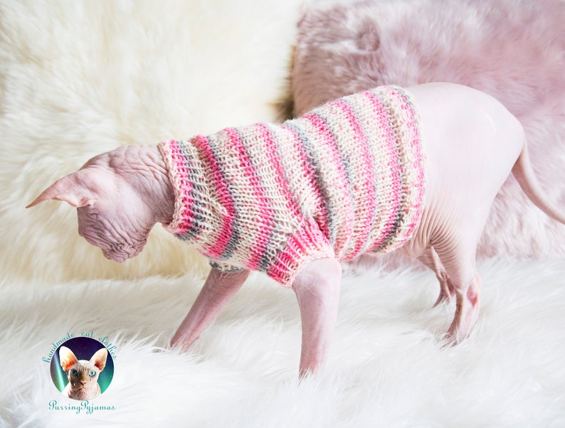 Cat sweater sphynx sweater cat clothes sphynx clothes image 1