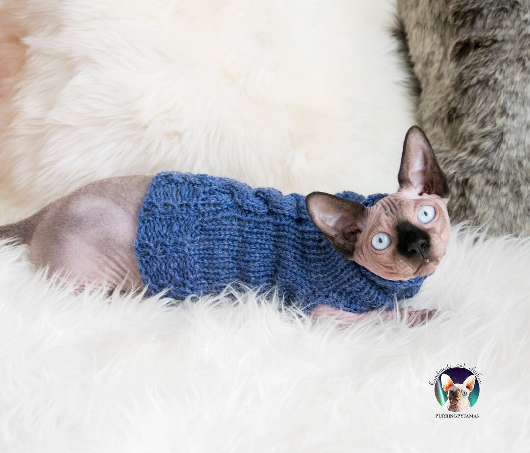 Wool Sphynx Sweater Sweater for Sphynx Sweater for Cat Etsy Australia