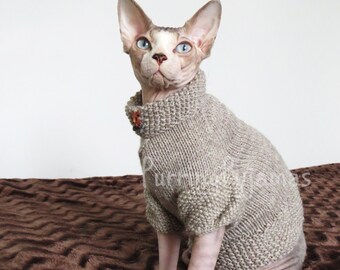 Sphynx clothes, sphynx sweater, cat clothes, cat sweater, sweater for sphynx, sweater for cat, sphynx cat clothes, cat lover gift, sphynx