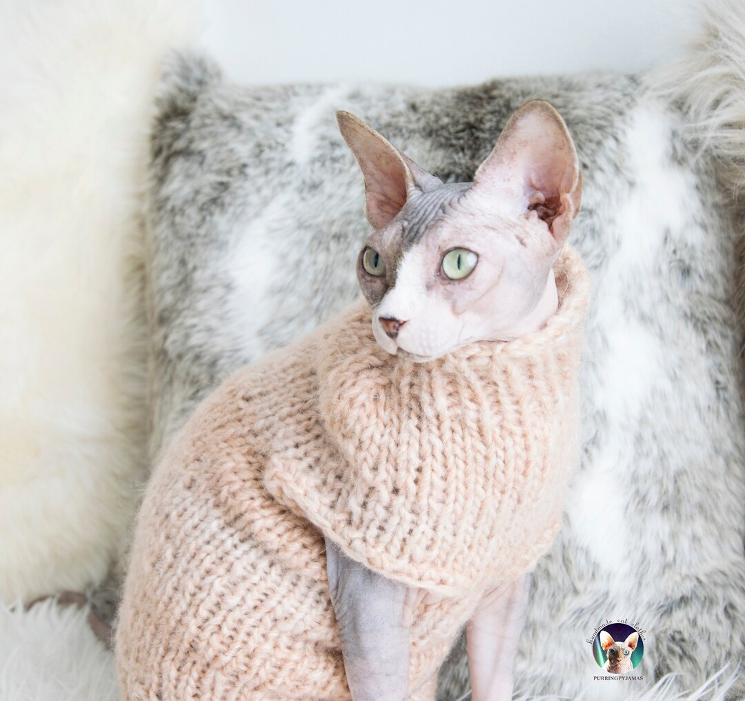 Wool Cat Sweater Warm Cat Sweater Mohair Cat Sweater Mohair Etsy