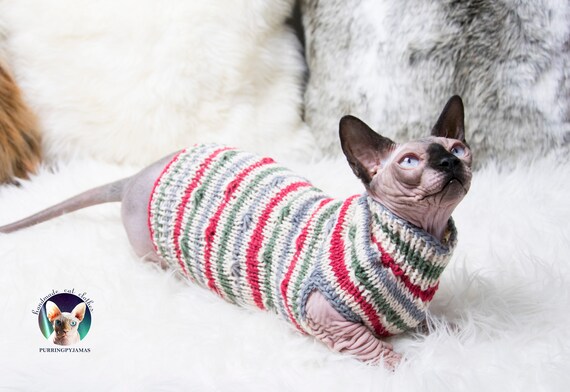 Wool Cat Clothes Wool Sphynx Clothes Wool Sphynx Sweater 