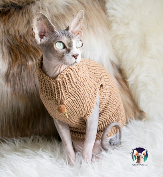 Pull chat yak pull yak sphynx pull chat en coton pull sphynx en coton pull chat en laine chemise chat en coton pull pour sphynx chat Etsy France
